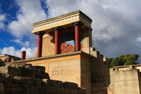 Zřícenina z paláce Knossos